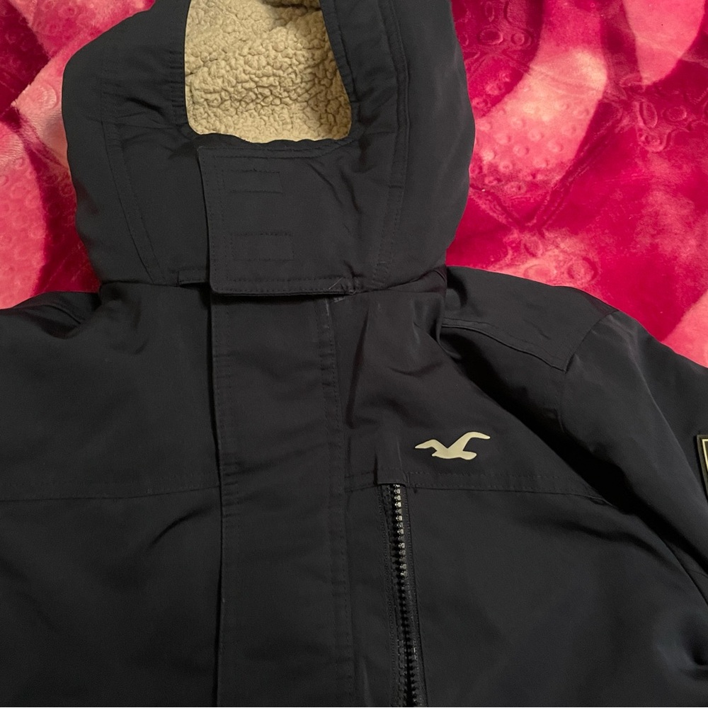 Hollister Navy Hooded Jacket